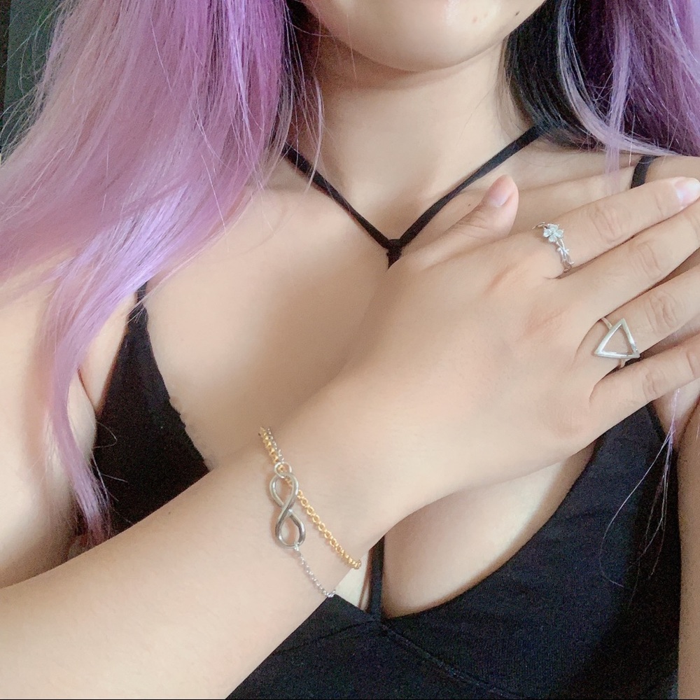 Infinity love band bracelet